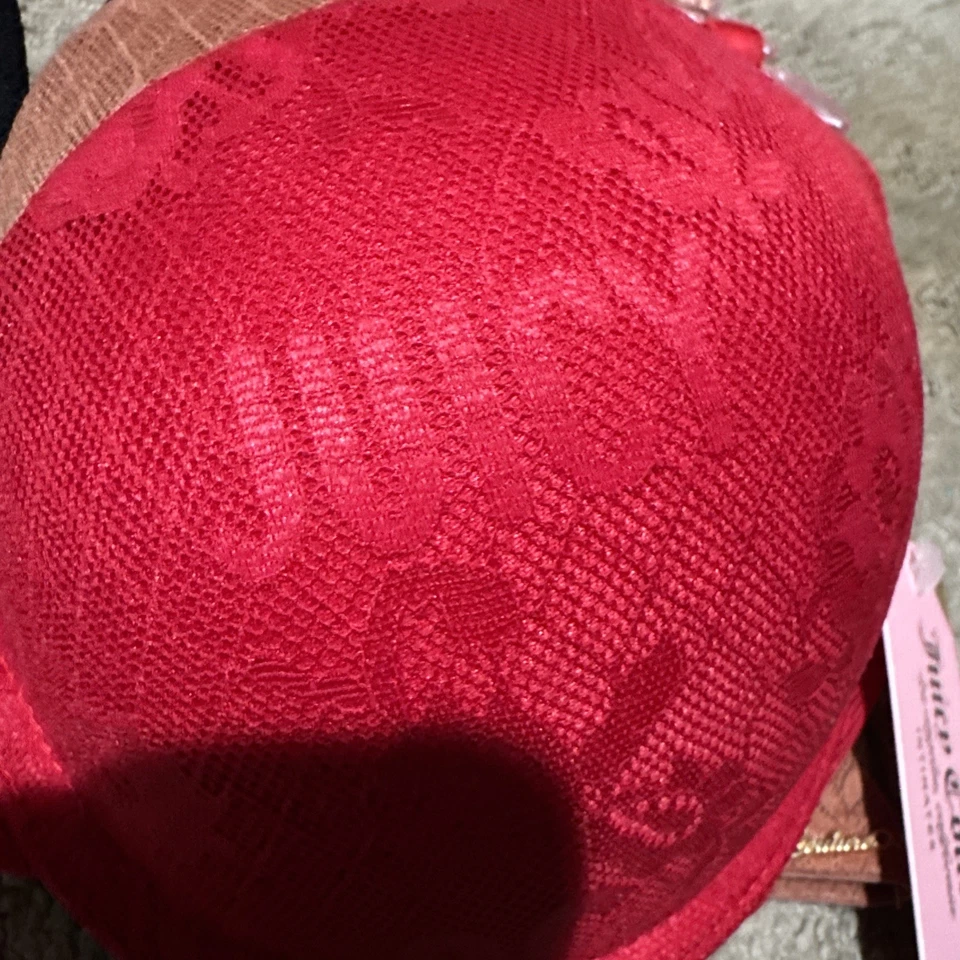 Sujetadores push up de encaje multicolor Juicy Couture Intimates 3pk. Talla 36C. ¡NUEVO CON ETIQUETAS! Foto 4 de 4