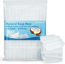 Soap Base Natural 2LB - Clear Glycerin Base for Soap Making Melt and Pour Organi