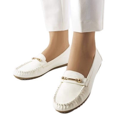 Weiße Slipper mit mattem Finish von Sorel