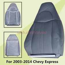 For 2003-2013 2014 Chevy Express Driver Or Passenger Side Top Seat Cover Gray