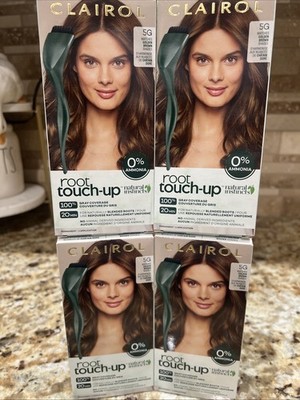 LOT OF 4 CLAIROL ROOT TOUCH-UP NATURAL INSTINCTS HAIR DYE 5G GOLDEN BROWN NEW