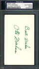 Otto Graham PSA DNA Coa Autographed 3x5 Index Card Browns Signed