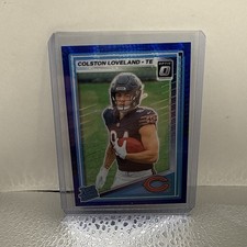 2025 Panini Donruss Optic Colston Loveland Rated Rookie Blue Hyper  #204 Bears