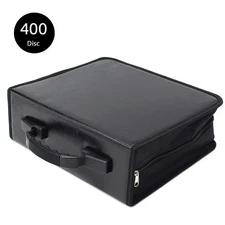 BLACK 400 Disc CD DVD Organizer.Holder Storage Case Bag Wallet Album Media Video