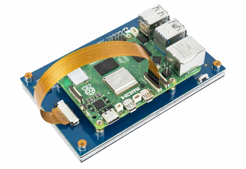 Raspberry Pi 5 4GB RAM With Installed 5in DSI Display Capacitive Touch Screen