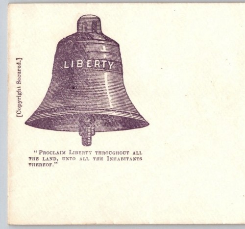 Civil War Patriotic Cover Liberty Bell Proclaim Liberty 1860s Union Envelope
