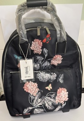 TED BAKER LONDON SCHWARZ Blumenmuster REISETASCHE HANDGEPÄCK Neu mit Etikett