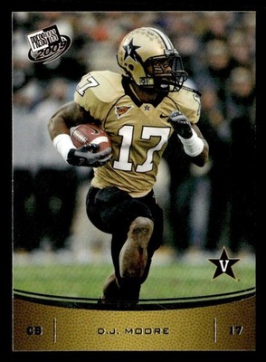 D.J. Moore 2009 Press Pass Rookie Card #49 Vanderbilt Commodores