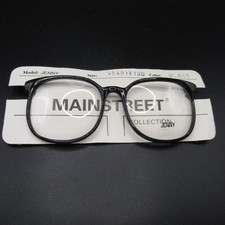 Mainstreet Eyeglass Frames Jenny Black 46-21-130 Full Rim Vintage Style New