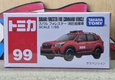 Tomica 99 Subaru Forester Fire Command 165 Scale New In Box Usa Stock