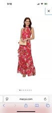 Adrianna Papell Floral Mermaid Dress 6 Petite