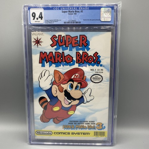Super Mario Bros #1 1990 Valiant CGC 9.4 White Pages