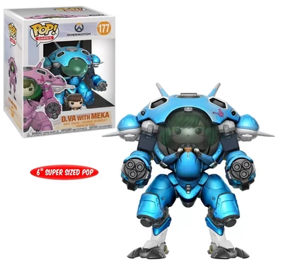 Overwatch D.Va & MEKA (Blueberry) 6" Exclusive Pop! Vinyl Figure #177 - Image 1 of 2