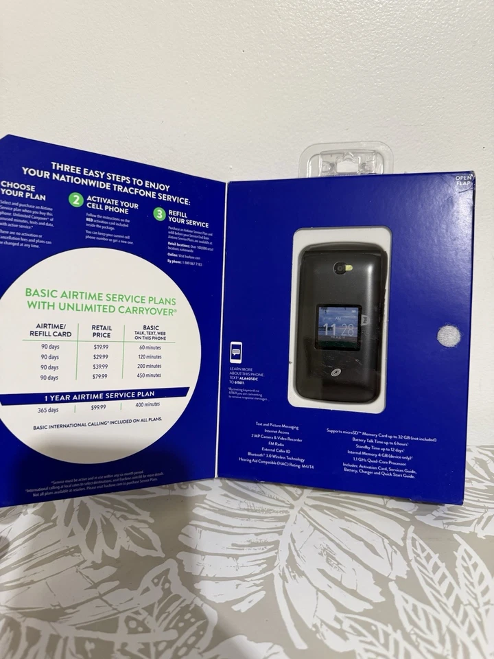 Alcatel My Flip 4 GB Phone TracFone new - Image 2 of 4