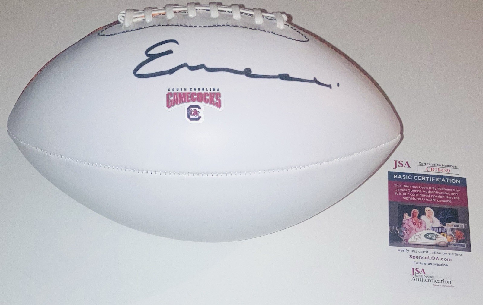 NICK EMMANWORI SIGNED AUTOGRAPHED SOUTH CAROLINA GAMECOCKS F/S FOOTBALL JSA COA! 