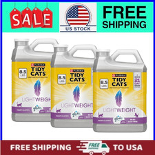 3 Pack Purina Tidy Cats LightWeight Cat Litter Glade Clean Blossoms 8.5 lb