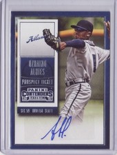 2015 Contenders Prospect Ticket Autograph #31 Ozhaino Albies SP Auto 200 Ozzie