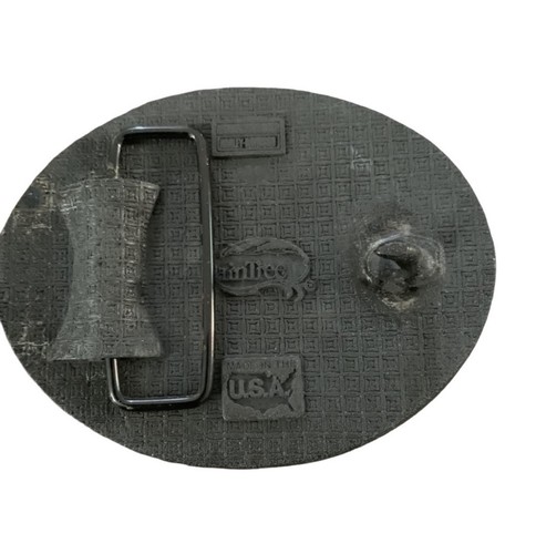 Vtg 70s Harley Davidson Screaming Eagle Matte Grey Belt Buckle USA Raintree USA - Bild 2 von 8