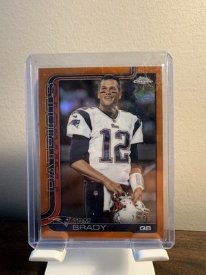 2025 Topps Chrome - Image Variation Tom Brady #401 Orange Refractor /25