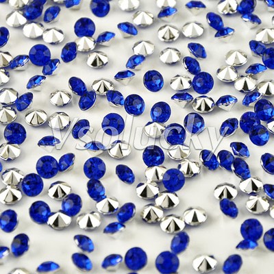 diamond decoration royal silver scatter 5mm confetti 1000 table