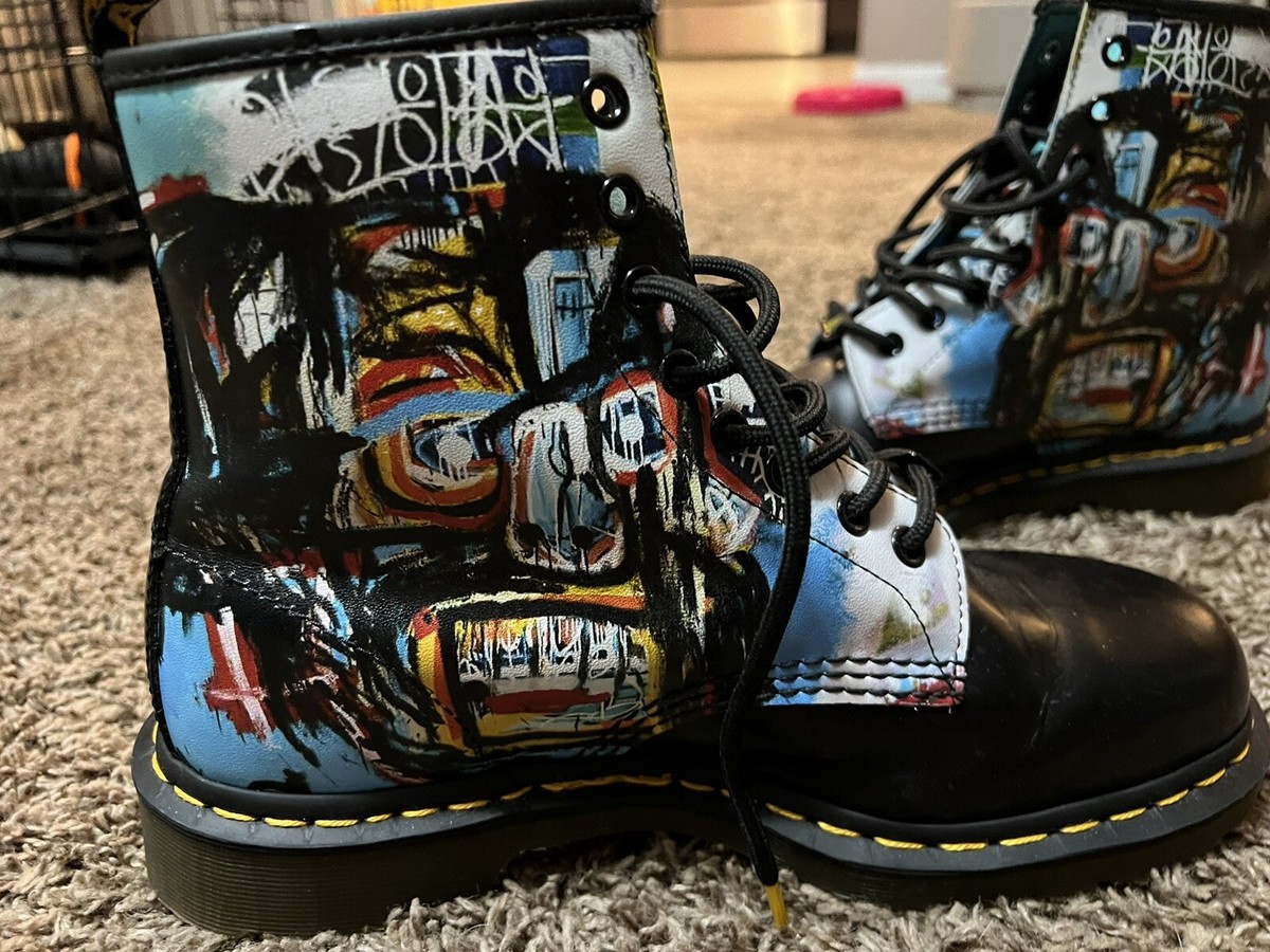 Dr Martens x JEAN-MICHEL 1460 BASQUIAT II★コラボ★兼用 Dr. Martens Women's 1460 LIMITED EDITION Jean-Michel