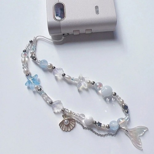 Shell Phone Pendant Unique Mobile Straps Fish Tail Phone Chain Handmade Keychain - Zdjęcie 5 z 8