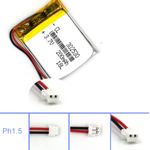 302530 Battery 3.7V Lipolymer 200mAh Rechargeable Cell for Recorder GPS MP3 Navi - Picture 11 of 18