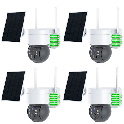 HD Wireless Solar Battery Powered Outdoor Camera WiFi Home Security System US