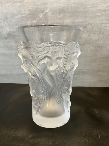 Lalique Fantasia Vase Clear Crystal Naiades Nymph Mermaid 1262600 - Picture 23 of 24