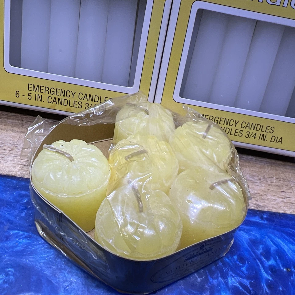 Lote De Colección Luces De Té Candle-lite, Fred’s Velas De Emergencia Votivas Girasol Foto 3 de 4