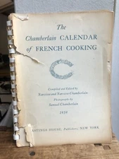The Samuel Narcisse)Chamberlain Calendar of French Cooking Vintage 1954 Recipes