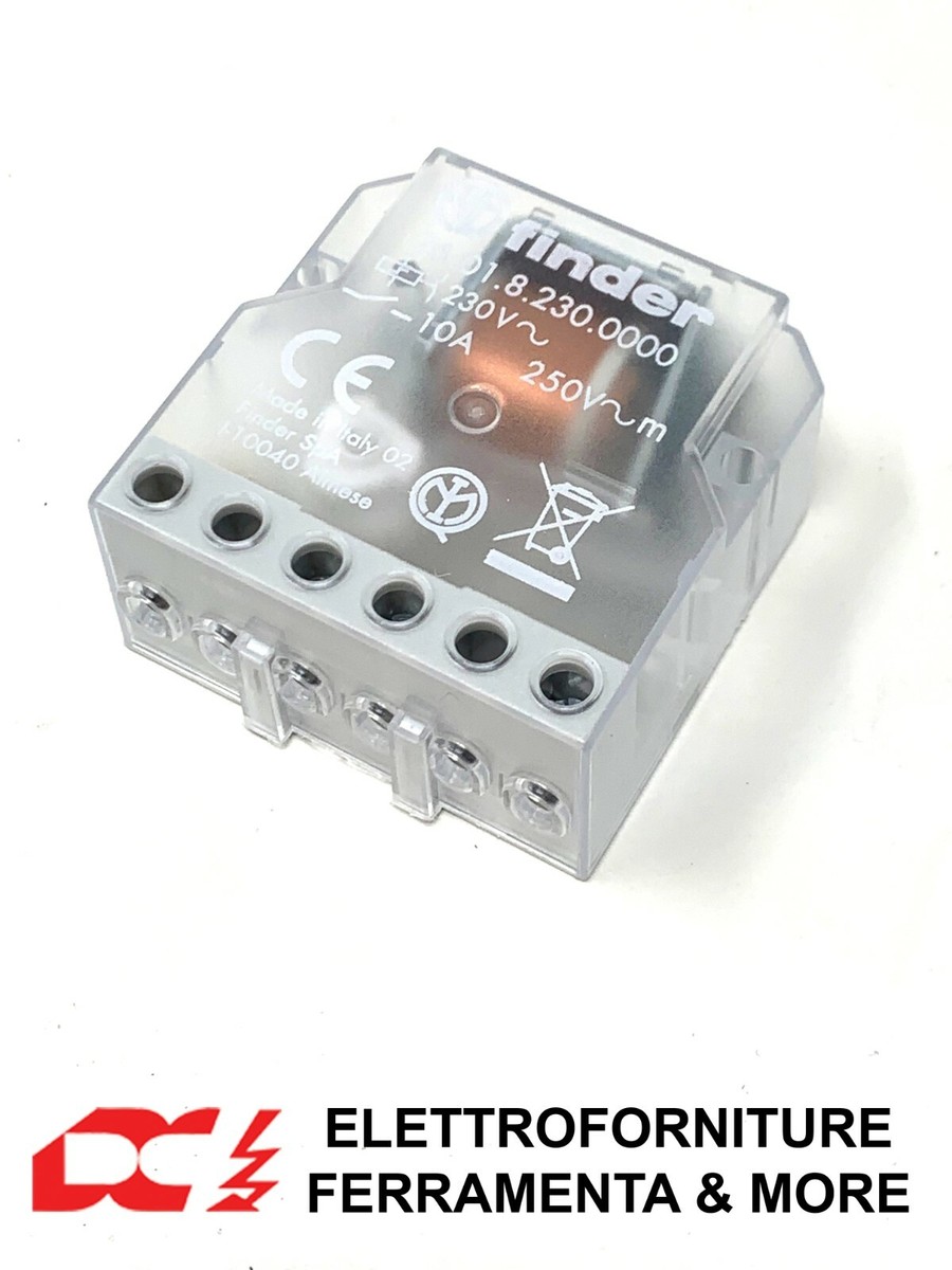 Rel&egrave; Finder Serie 26 - Interruttore Unipolare 1 NO, 24 VAC, 10A-250V