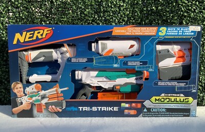 NERF- Modulus Tri-Strike Blaster- New -Ships Fast