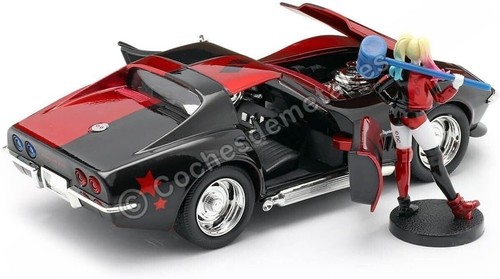 Toys Batman - 1969 Chevy Corvette Stingray 1:24 Scale Diecast Car with Harle.... - Picture 6 of 9
