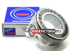 NSK JAPAN 3211 B 2RSRTNG ANGULAR CONTACT BALL BEARING, RUBBER SEALED 55x100x33.
