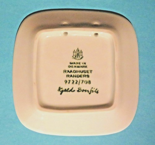 Bing & Grondahl 3" Wall or Butter Plate With Lutheran St Budolfi Church Denmark - Picture 2 of 2