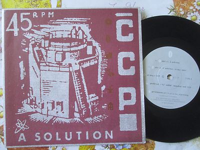 CCP    A Solution Transglobal Records TYPE 4 UK  7inch Vinyl 45 Single
