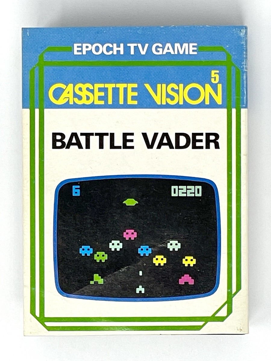 Battle Vader Cassette Vision 5 Epoch TV Game Japan Vintage