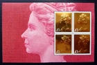 GB Machin 2017 £1 Gold Embossed Pane of 4  x 5 Sheets SG U3966 (Cat £16) SALE