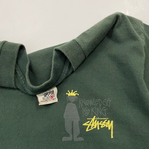 De Colección Años 90 Stussy Knowledge Is King T EE. UU. Gráficos Hechizo Surf Patín Ropa Deportiva - Imagen 3 de 4