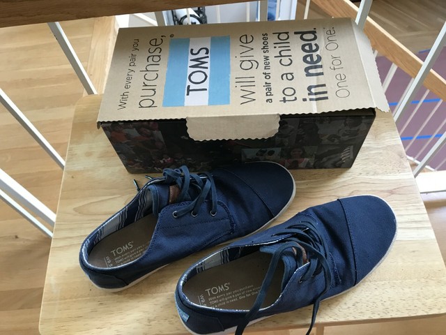 Toms Womens Paseo Sneakers Navy Canvas 