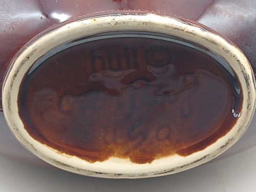 Hull Large Gravy Boat Vintage Brown Drip USA Oven Proof 10 inches 16 oz - Picture 7 of 8