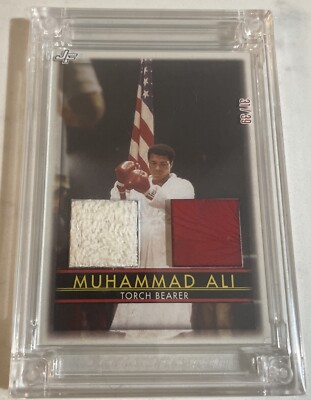 2023 JERSEY FUSION GOAT-TORCH BEARER MUHAMMED ALI-ROBE & GLOVE SWATCHES 31/39 