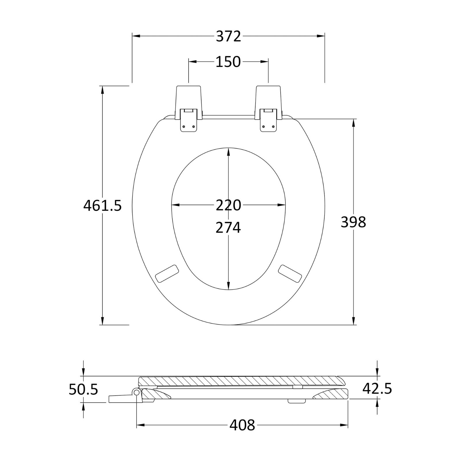 Modern Soft Closing Toilet Seats Round Square DShape Bathroom White Easy Clean eBay