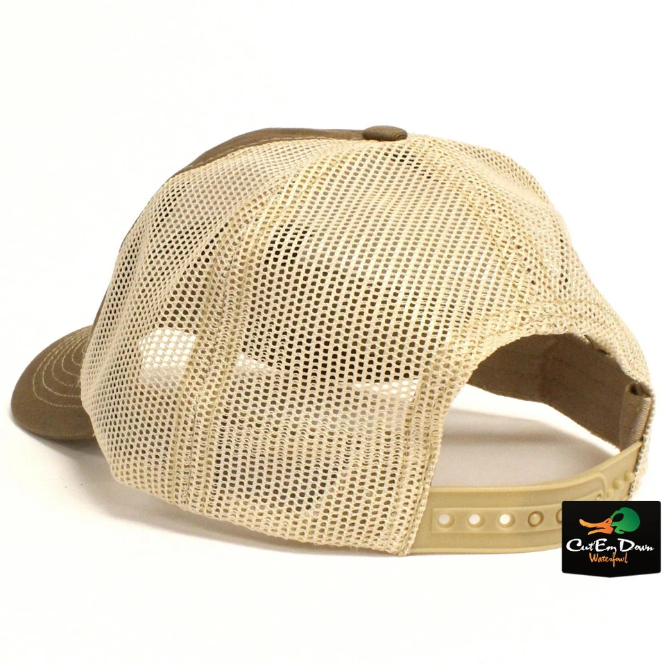 NEW BANDED GEAR CHINO TWILL MESH BACK TRUCKER CAP HAT OLIVE W/ LOGO ADJUSTABLE - Image 3 of 3
