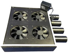 Active Thermal Management ATM 01-004-01, 4-120mm Cool-rack Amp Box Fan-NEW