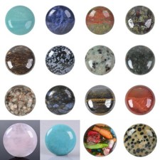 30mm Round cabochon CAB flatback semi-precious gemstone Save  in bulk