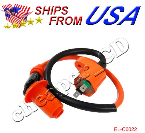 Racing High Performance gy6 Ignition Coil 49cc 50cc 150cc Moped Scooter ATV Part - Picture 2 of 5