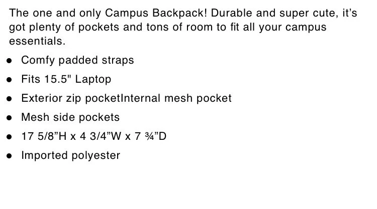 NEW Victoria Secret PINK CAMPUS BACKPACK - Heather Gray Full Size Cute!! ❤️❤️❤️ - Image 3 of 4