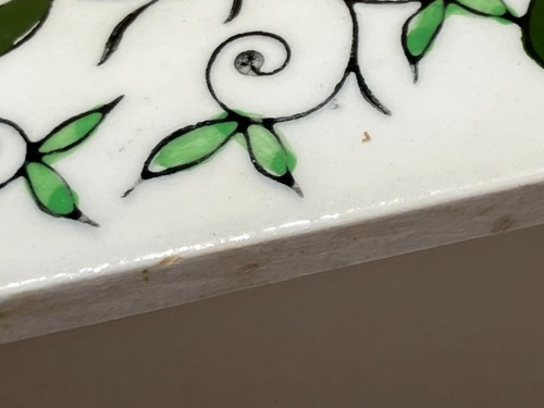 RARE! Ucagco "Early Provincial" Covered Butter Dish "Roosters and Roses" Vintage - Picture 6 of 14